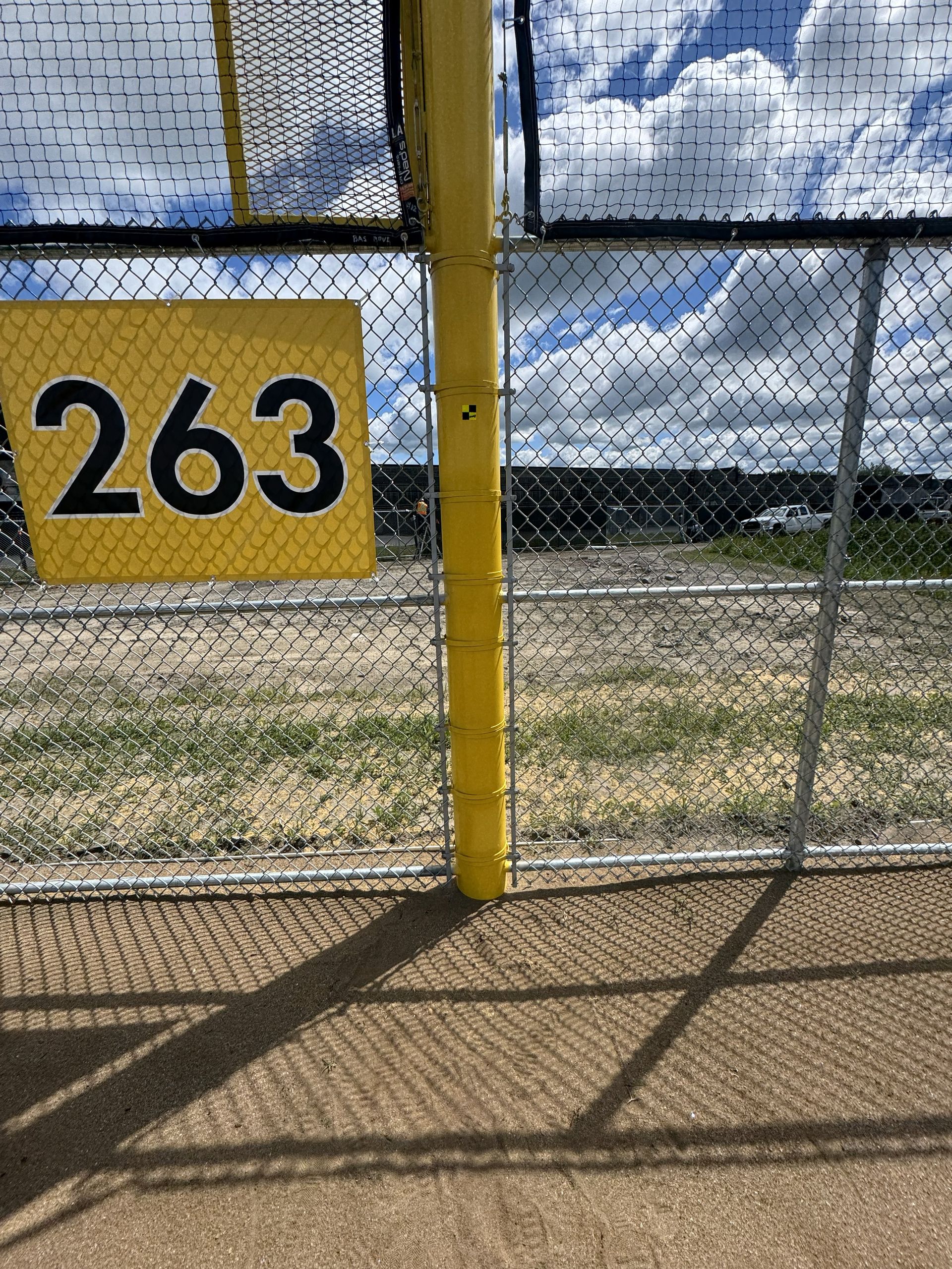 Yellow sign with