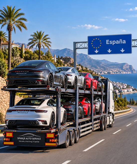 Auto transport Spanje homepage