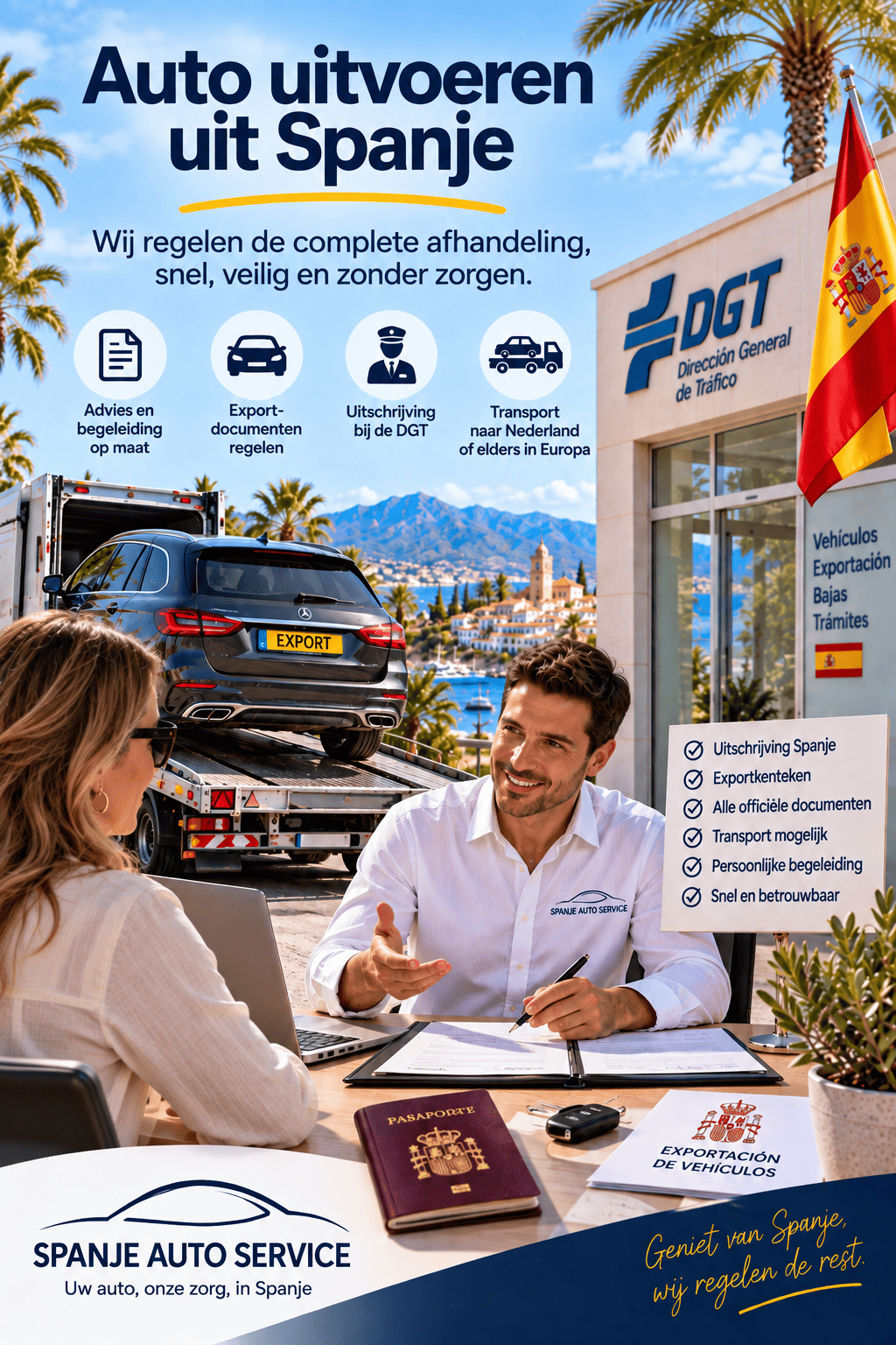 Auto uitvoeren uit Spanje export diensten