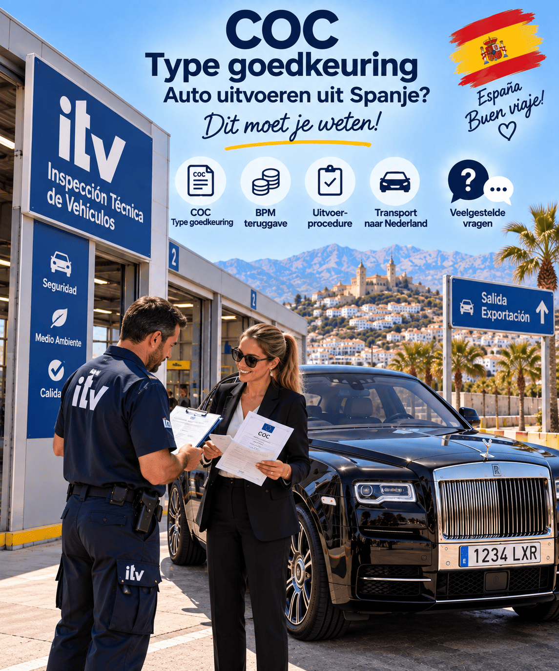 COC type goedkeuring in Spanje. Dit moet u weten veelgestelde vragen pagina