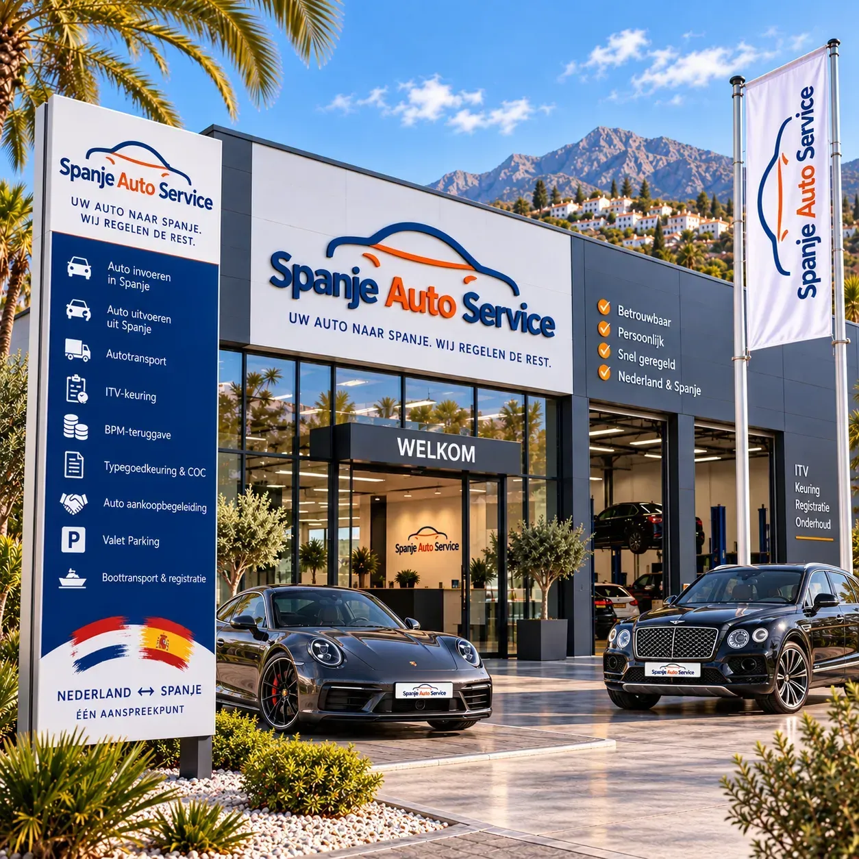 Spanje Auto Service contact hoe werkt het pagina