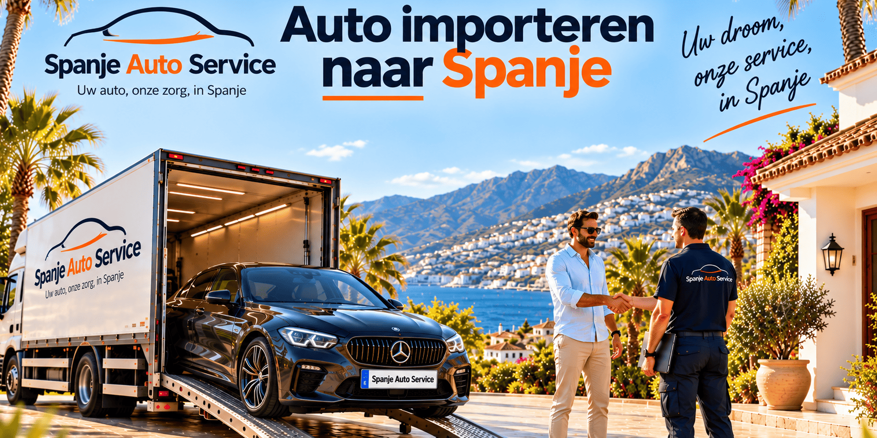 Auto importeren naar Spanje hoofdbanner