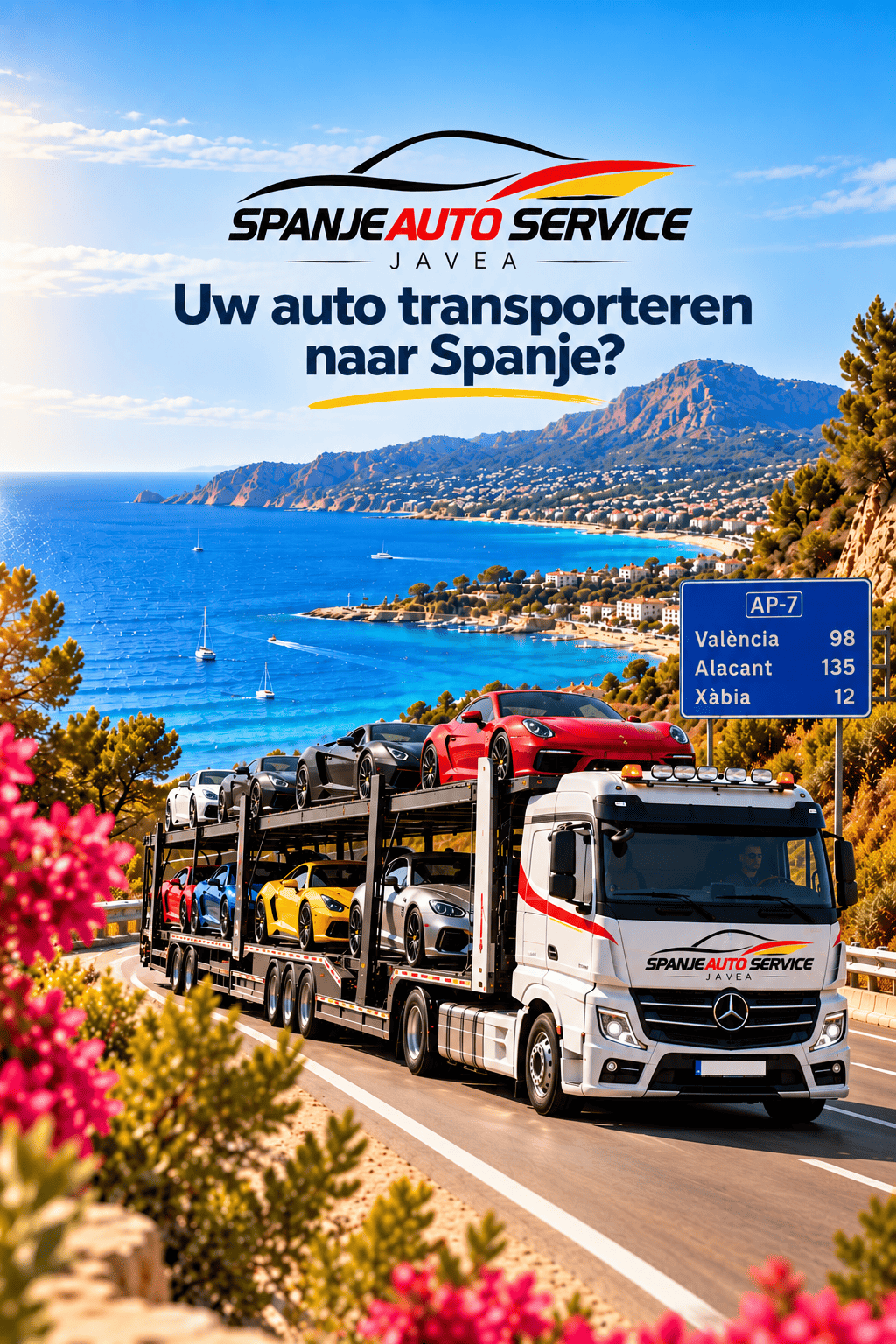 Auto transport Costa Blanca Spanje