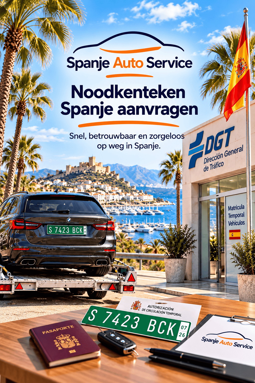 Nood kenteken aanvragen in Spanje