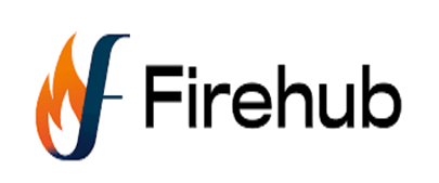 Firehub logo: Flame icon combined with the letter