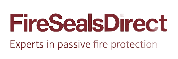 FireSealsDirect logo: maroon text on white background, 