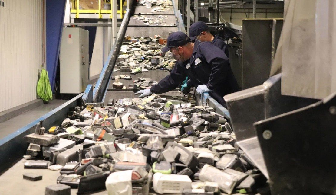 an electric battery after it dies