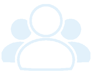 A group of people standing next to each other on a white background.