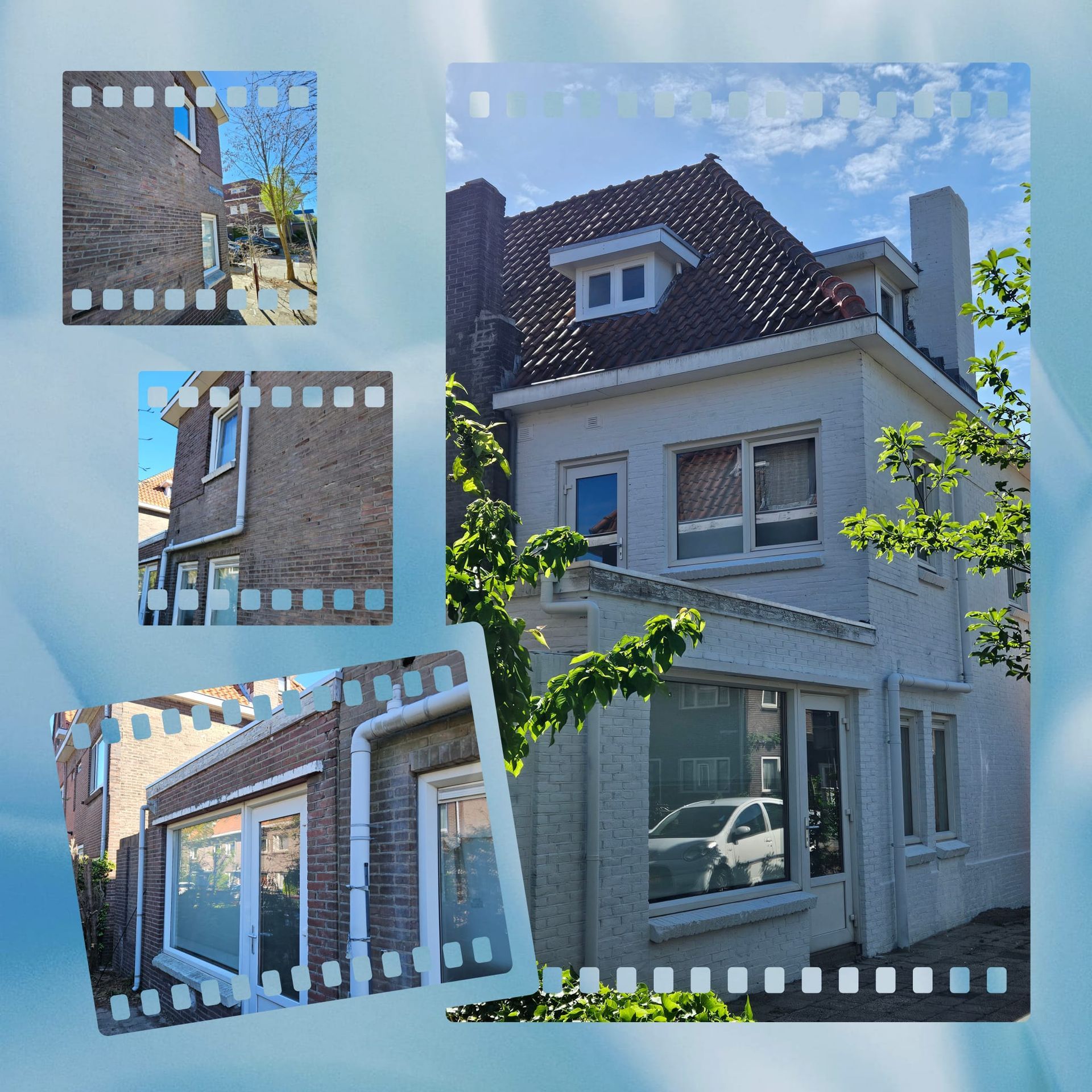 Gevel schilderen wit