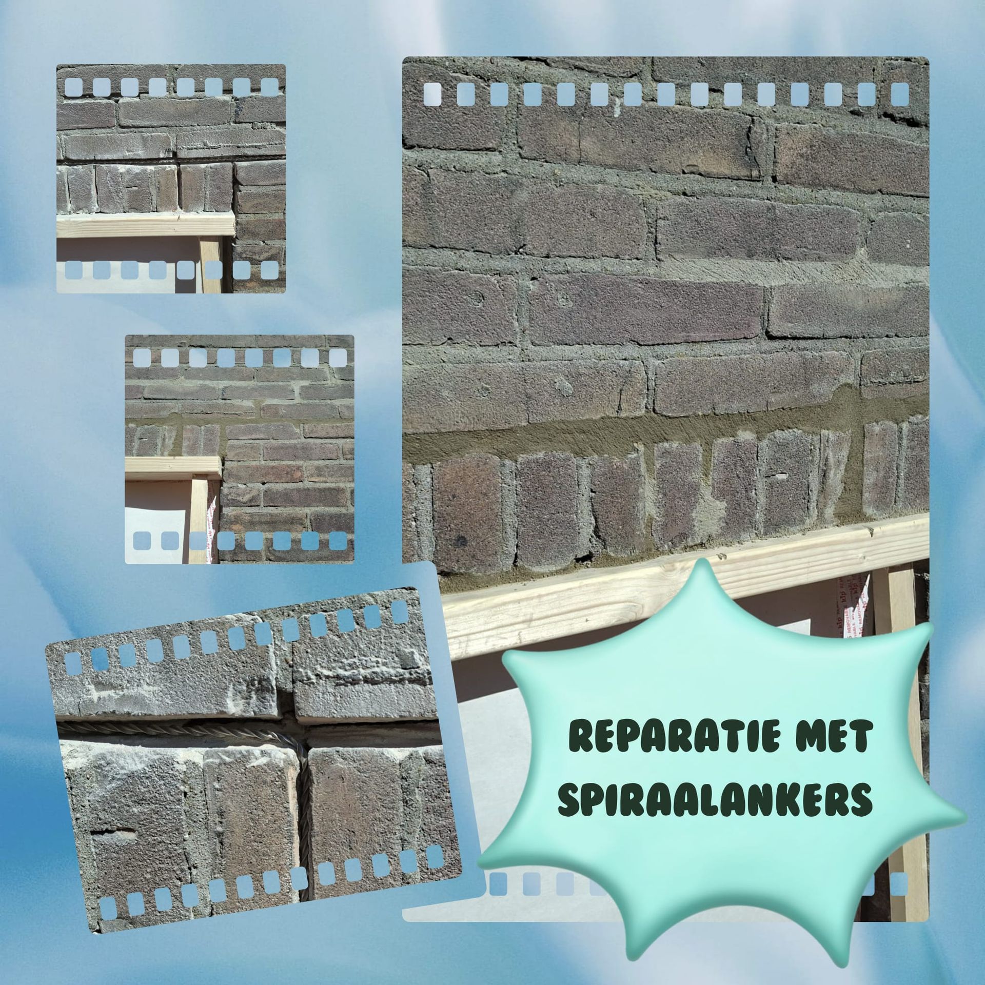 Steen met voegen cement