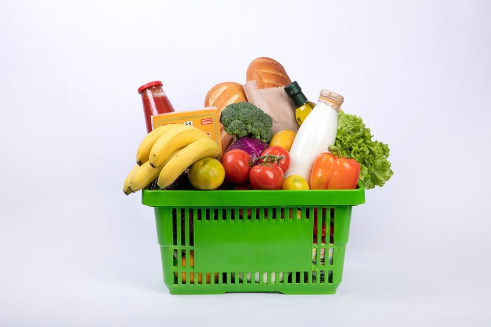 Fresh Vegetables In Green Basket — Fresh to Door In Queanbeyan NSW