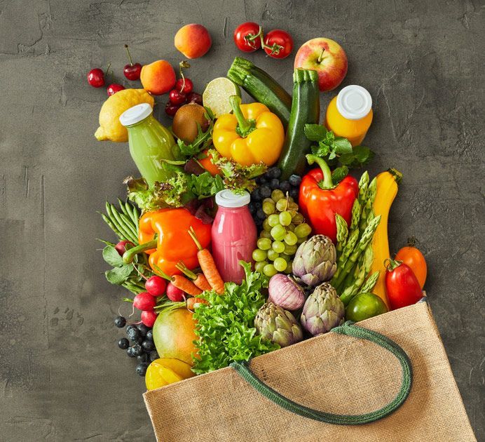 Grocery Bag With Vegetables And Fruits — Fresh to Door In Fyshwick ACT
