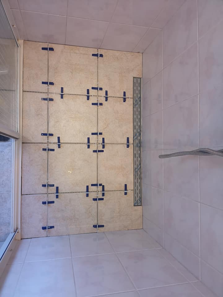 nieuwe douchevloer