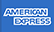 The blue and white American Express logo.