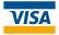 The Visa logo, featuring the blue word 