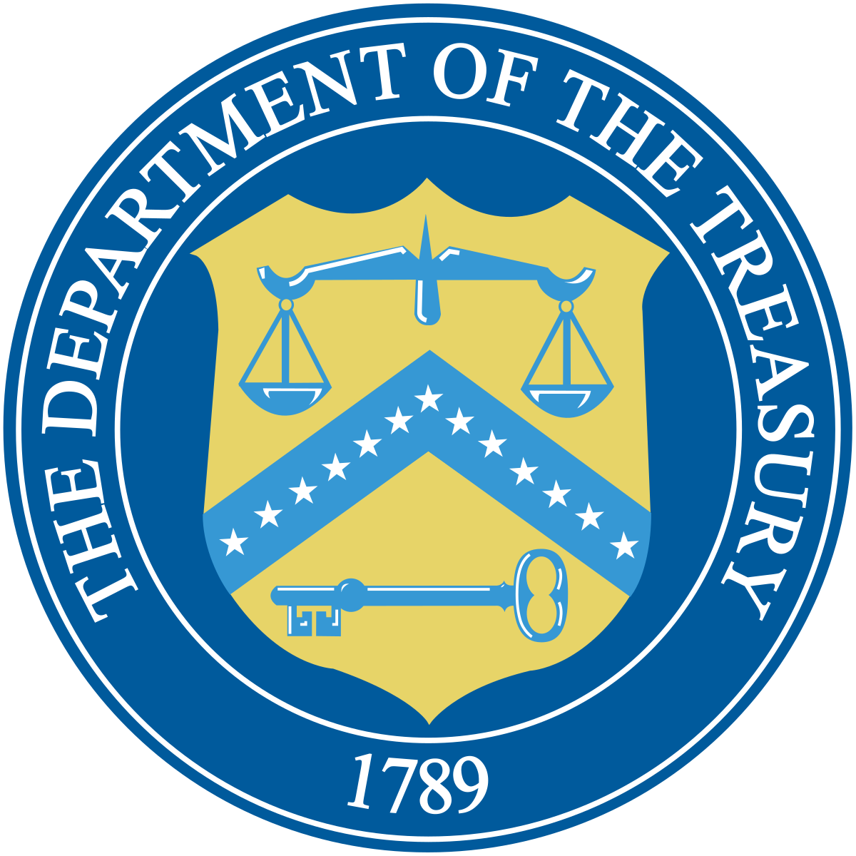 Department of the Treasury seal: