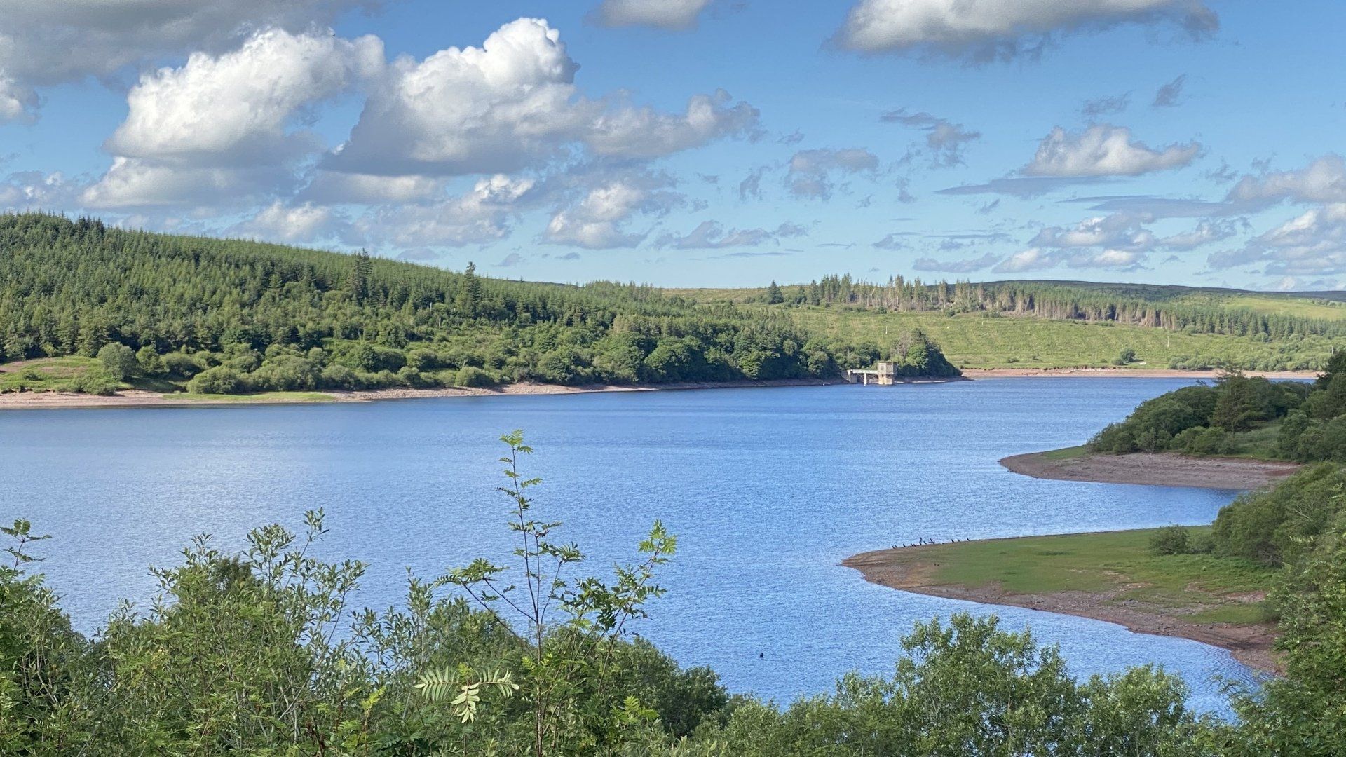 Usk reservoir a great place for dog walks and sunsets