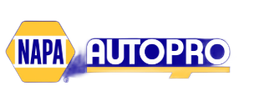 NAPA AutoPro logo in yellow and white on a blue background