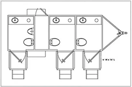 Floor Plan — North Charleston, SC — Access Portable Toilets