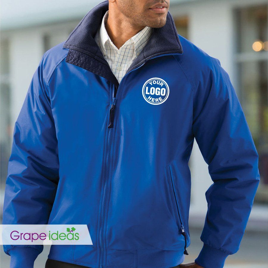 Blue Jacket with costumed logo