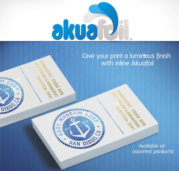 blue card with your business