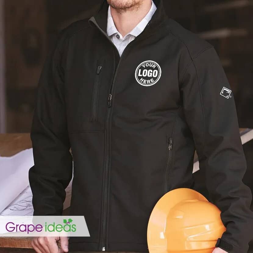 Costumed black jacket with logo