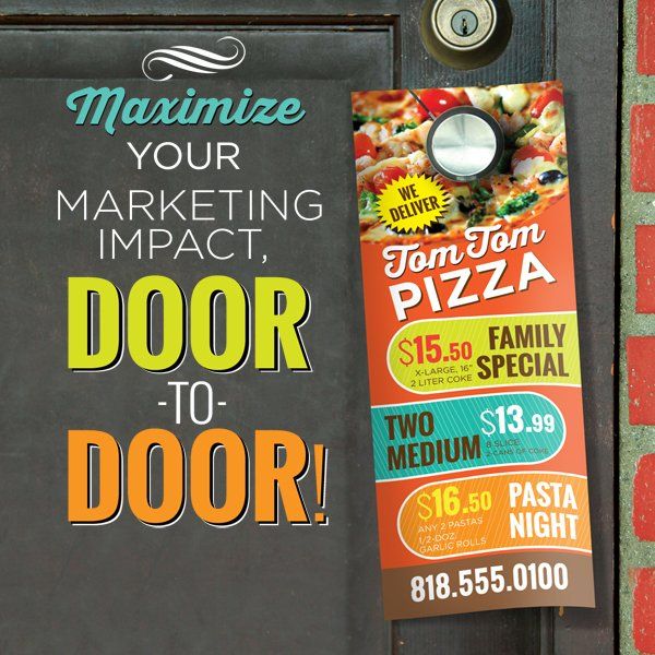 custom designed door hangers