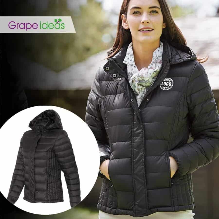 grey downjacket for women and men