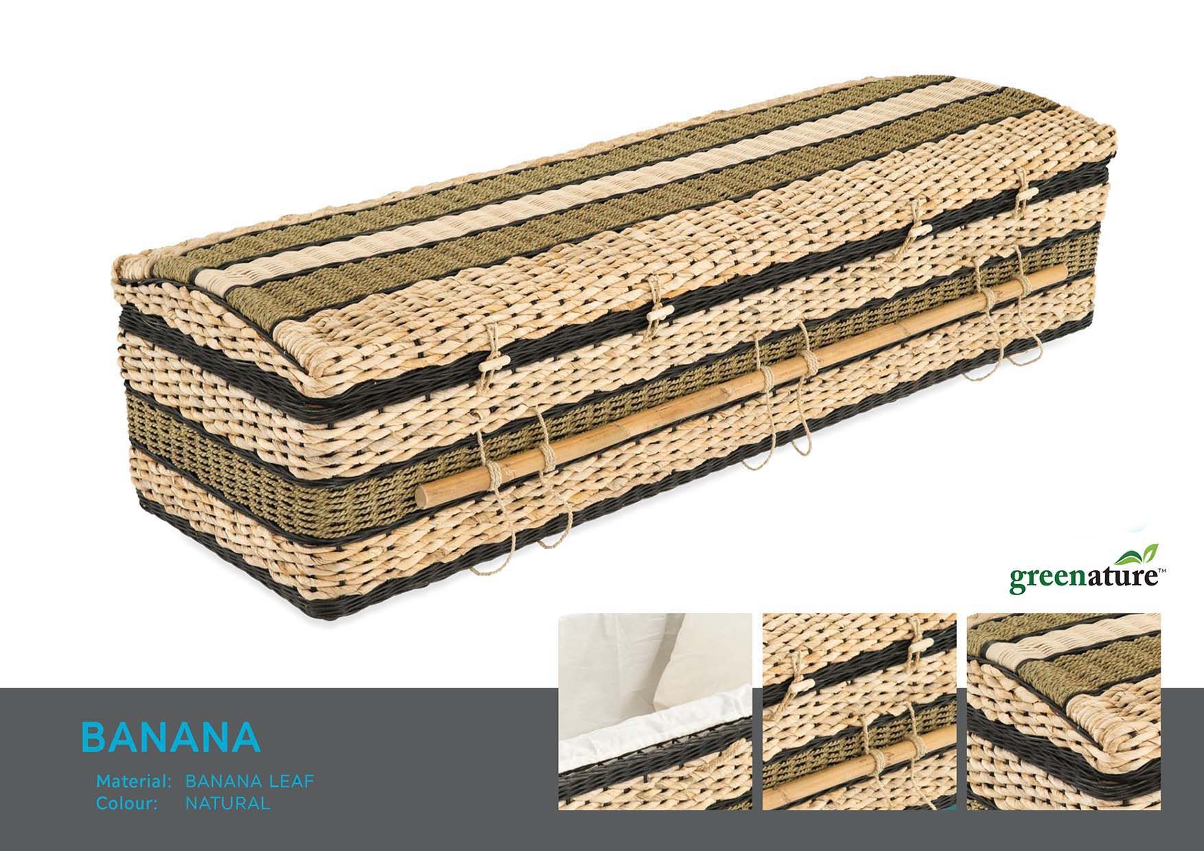 banana natural coffin