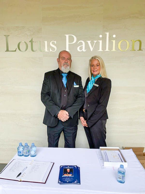 Funeral Directors At A Funeral Service Welcoming Mourners — Trusted Funeral Directors in The Entrance, NSW