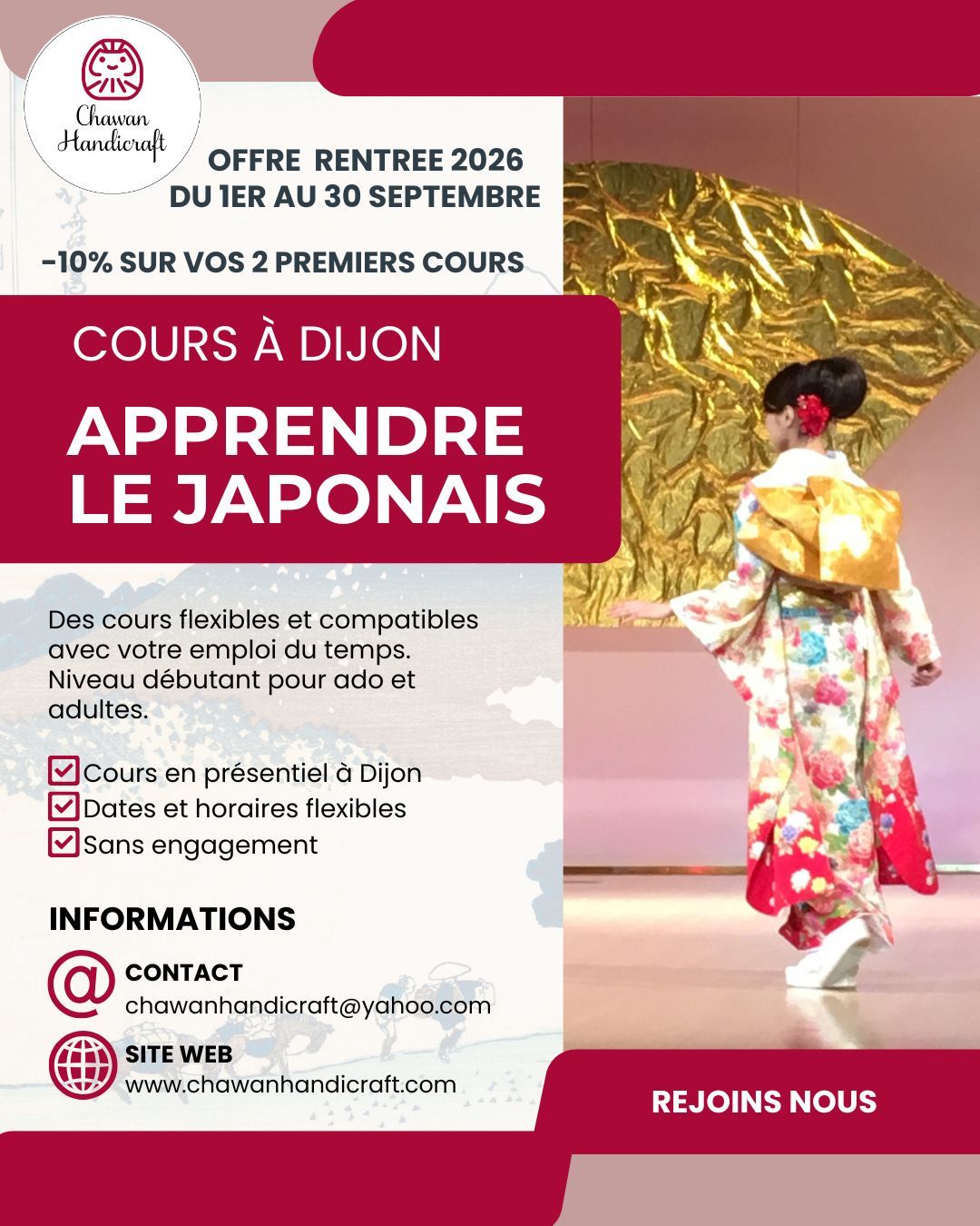 cours de japonais à Dijon