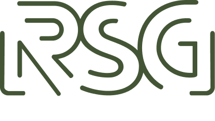 A logo for a company called rsg is shown on a white background.