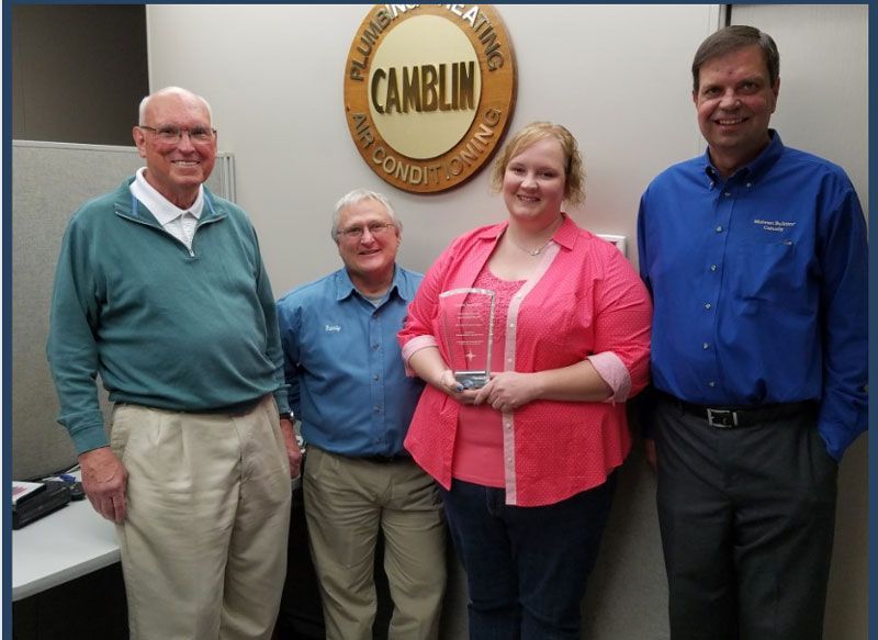 2015 – Best Overall Loss Control — Atlantic, IA — Camblin Mechanical Inc