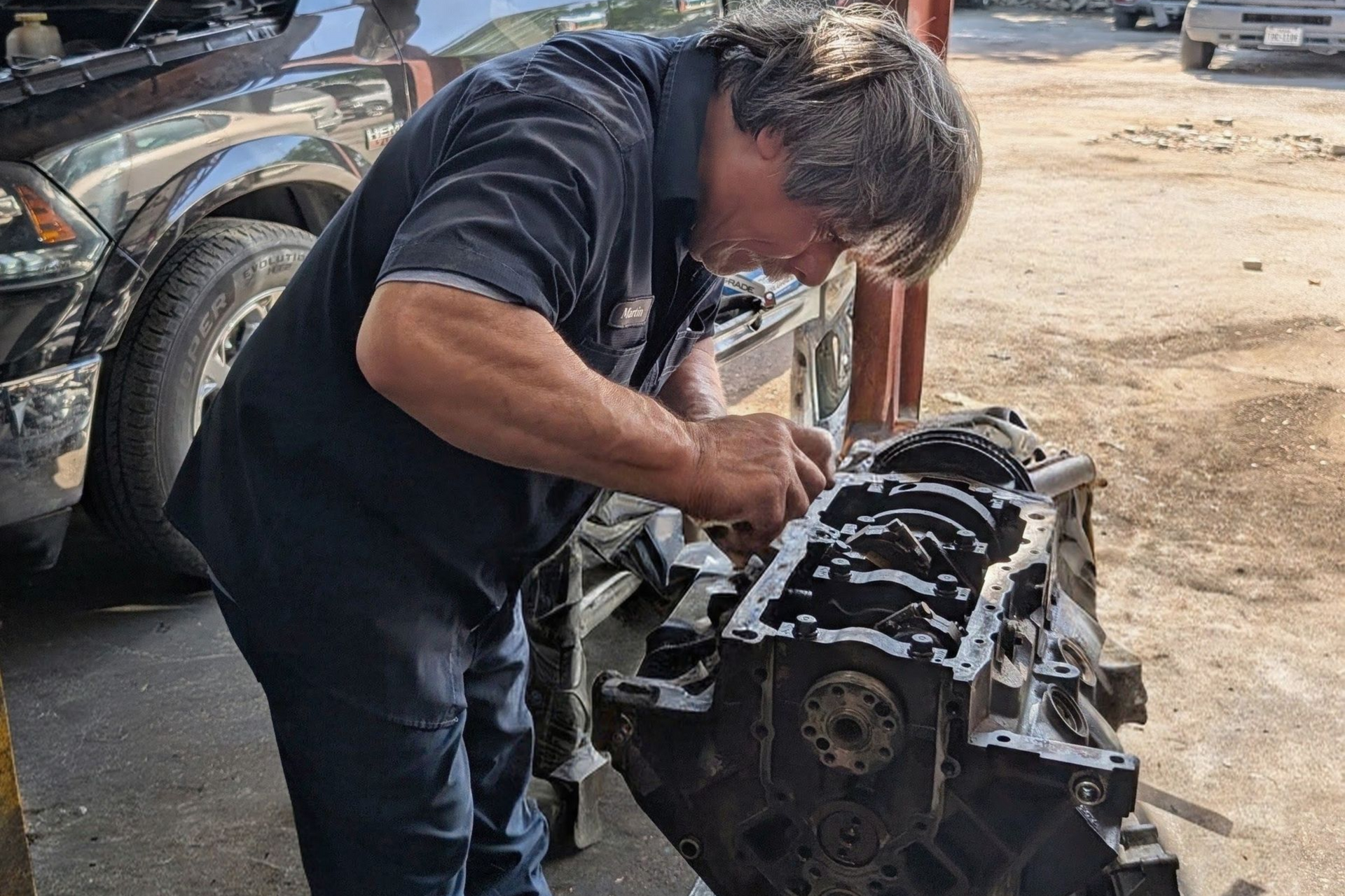 Car unit under inspection — Dallas, TX — Lone Star Engine Installation Car unit under inspection — Dallas, TX — Lone Star Engine Installation