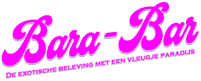 Een paars-wit logo voor bara-bar de lekkerste