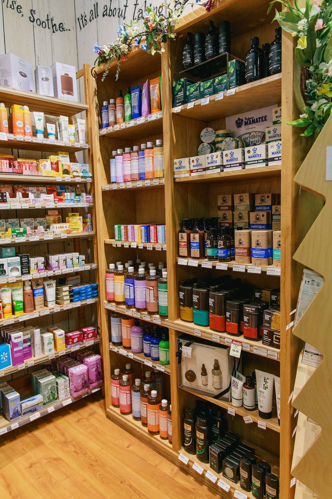 A store filled with lots of shelves filled with lots of items.