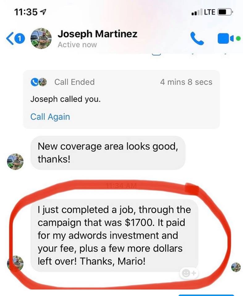 Junk removal customer marketing review results