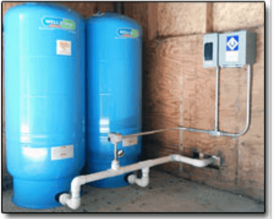 Two blue water pump - Helena, MT - Lowry Excavating & Pumps, LLP