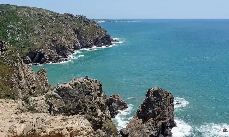 The cliffs of Cabo da Roca dropping into the Atlantic