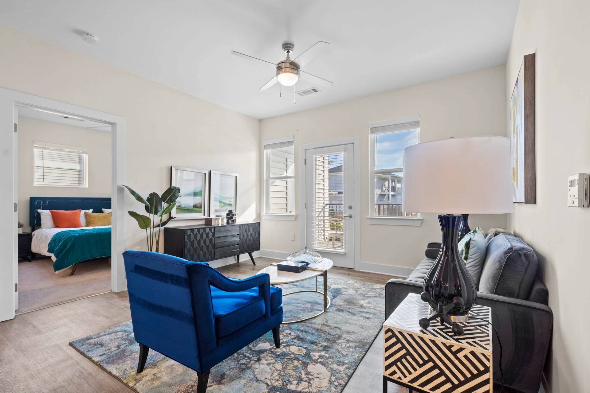 Two bedroom floor plan image.
