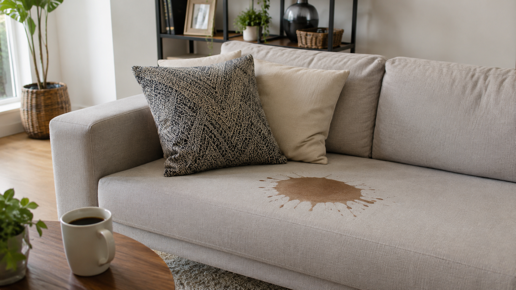 couch stain on sofa in Glen Burnie home living room