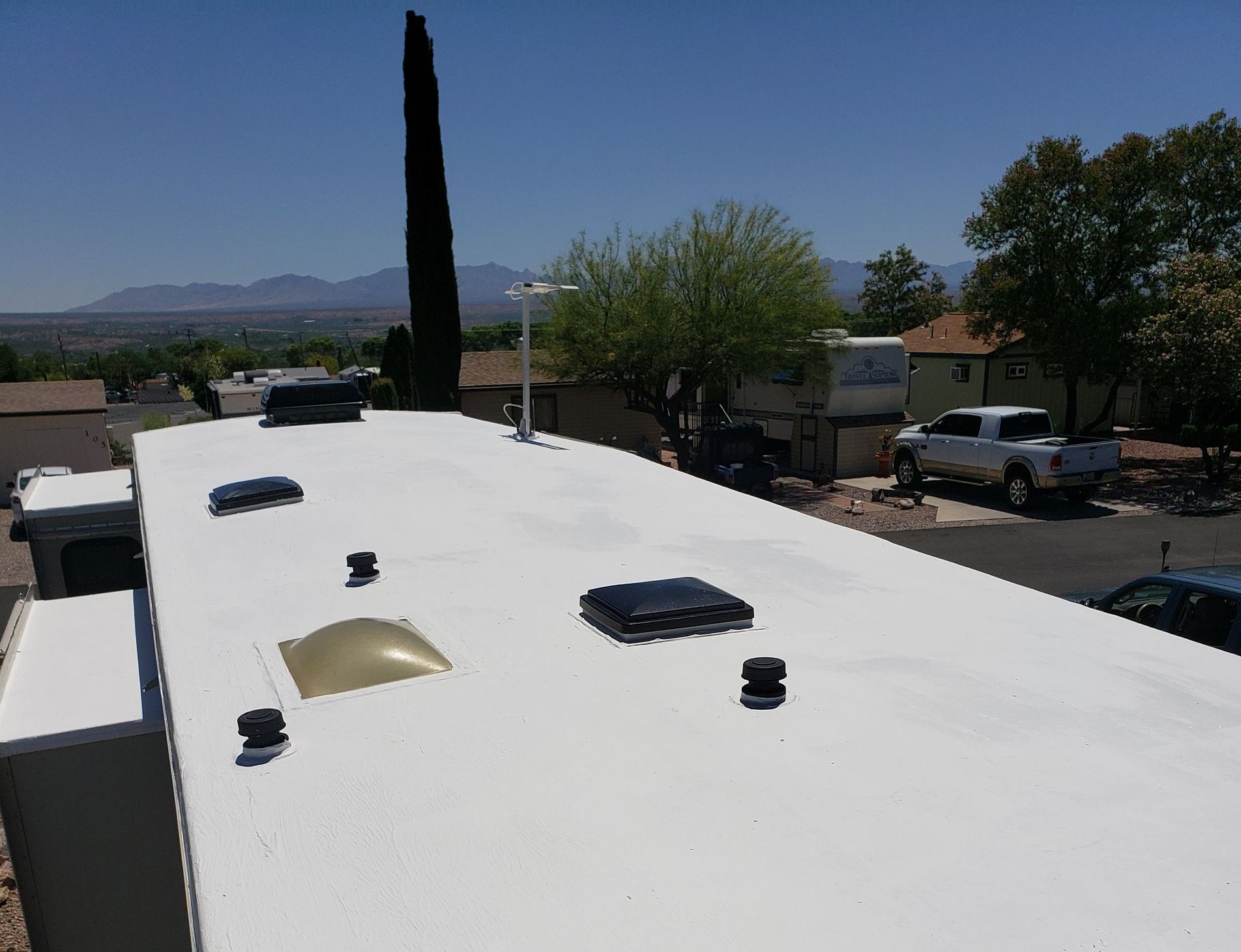 RV Roof after repair