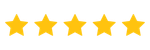 Five yellow stars in a row, indicating a five-star rating.