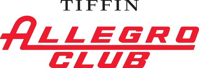 Red "Allegro Club" logo under the word "Tiffin" in black.