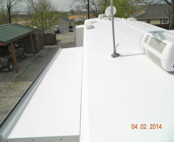 An RV Roof done by RV Roofing Solutions