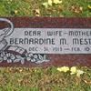 Steuernol & McLaren Funeral Home Bernadine Monument