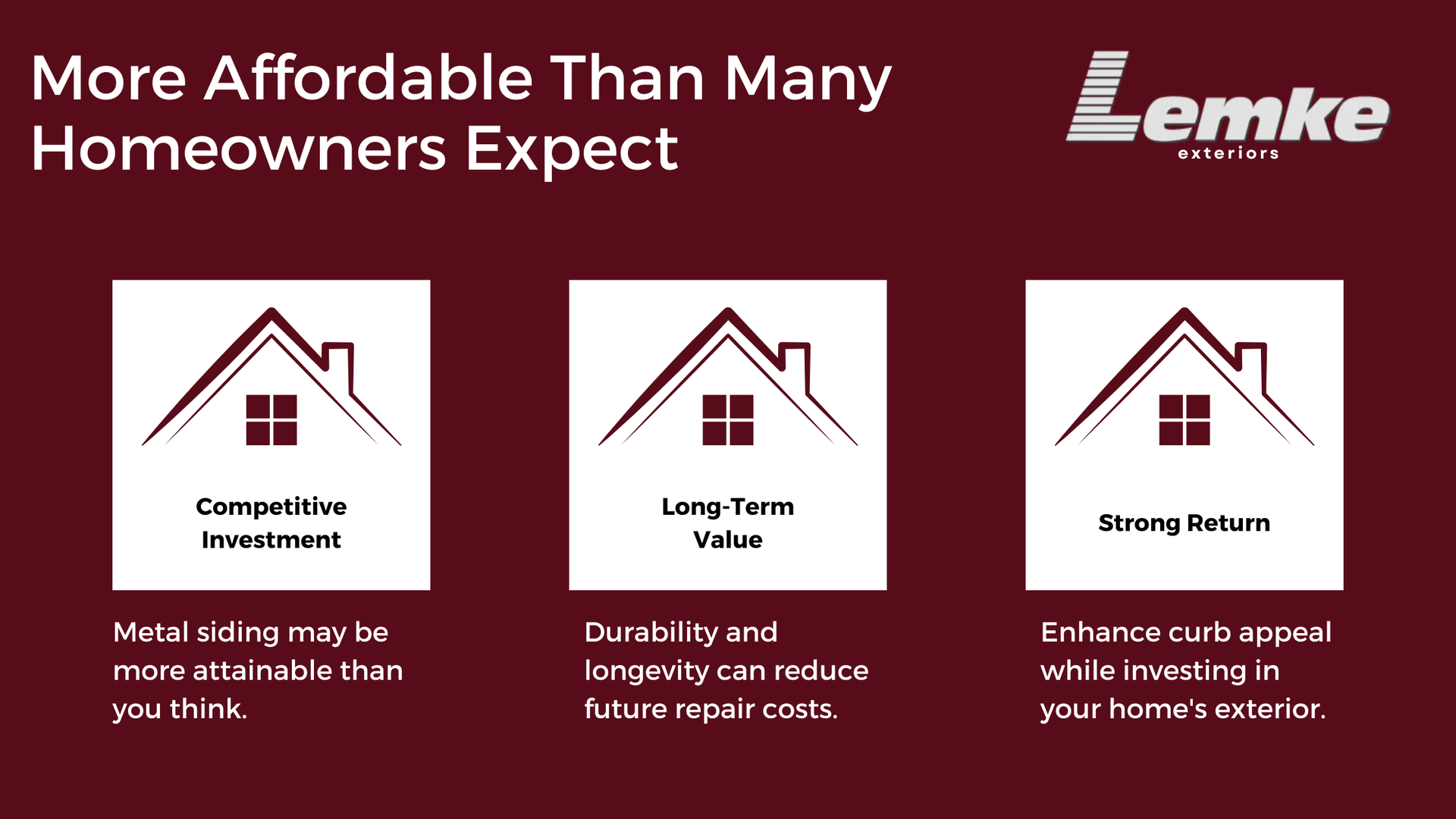 Graphic on Metal Siding Affordability
