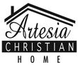 Logo for Artesia Christian Home: house outline above the name