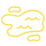 Wet patches in yard icon