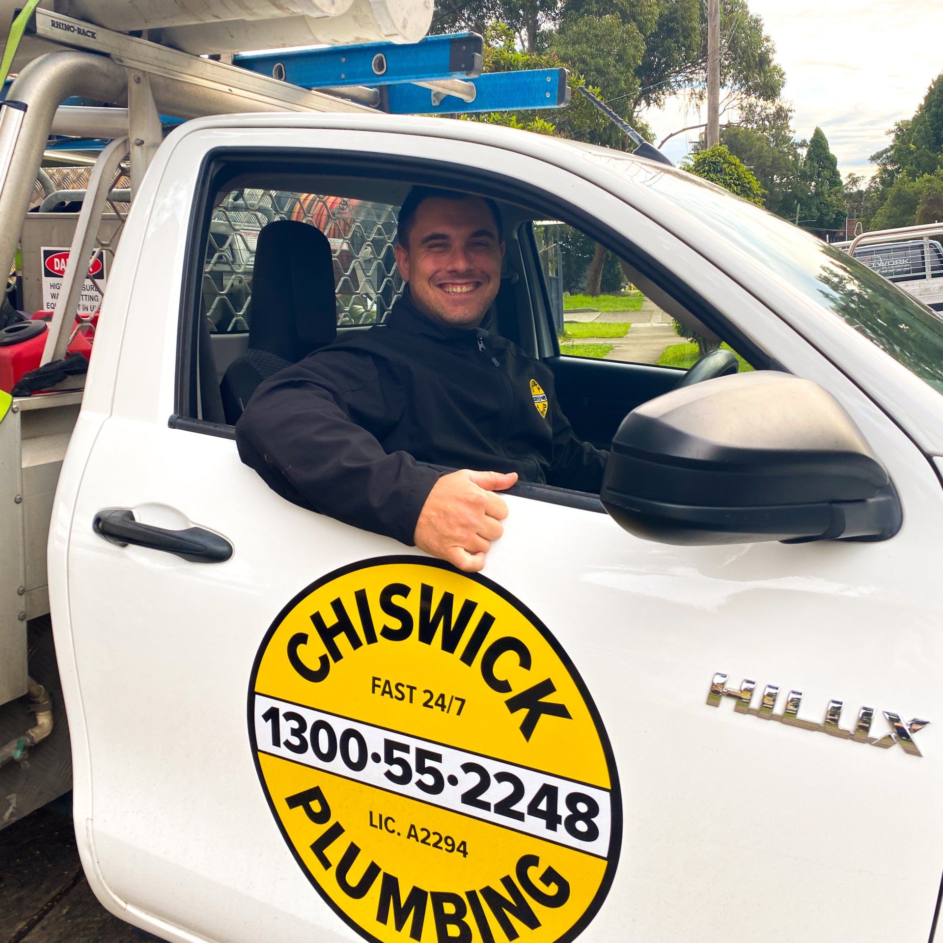 Our Ryde plumber in his ute